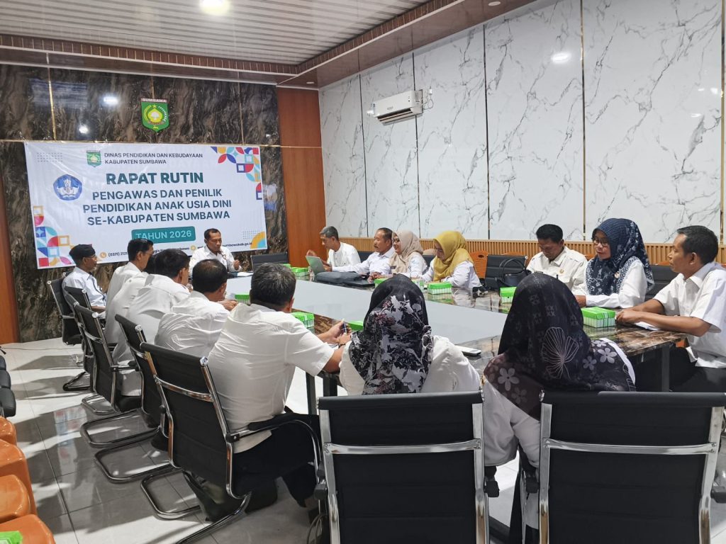 Rapat Rutin Pengawas dan Penilik PAUD Kabupaten Sumbawa Perkuat Komitmen Pendidikan Bermutu untuk Semua